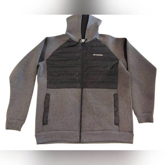 Columbia Two-Tone Hooded Jacket in Black & Gray Hoodie - Picture 2 of 16
